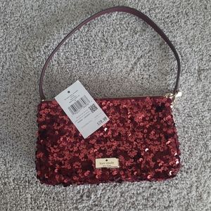 Red Sequin Kate Spade Mini Clutch
